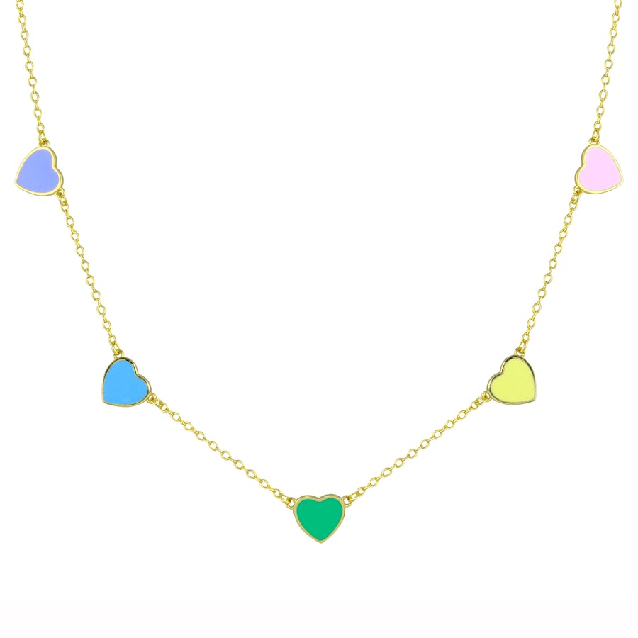 Heart Melody 18K Gold Plated Sterling Silver Necklace