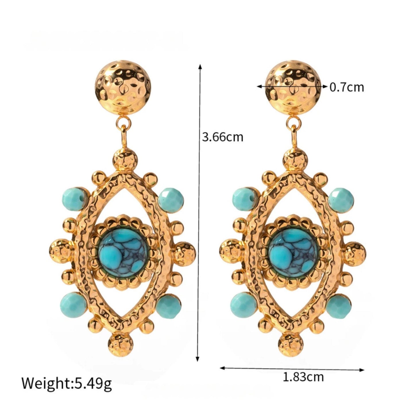 Details for the Bohemian Medallion Earrings styled for bold and elegant looks, perfect for casual or formal wear, Perfect birthday gift.