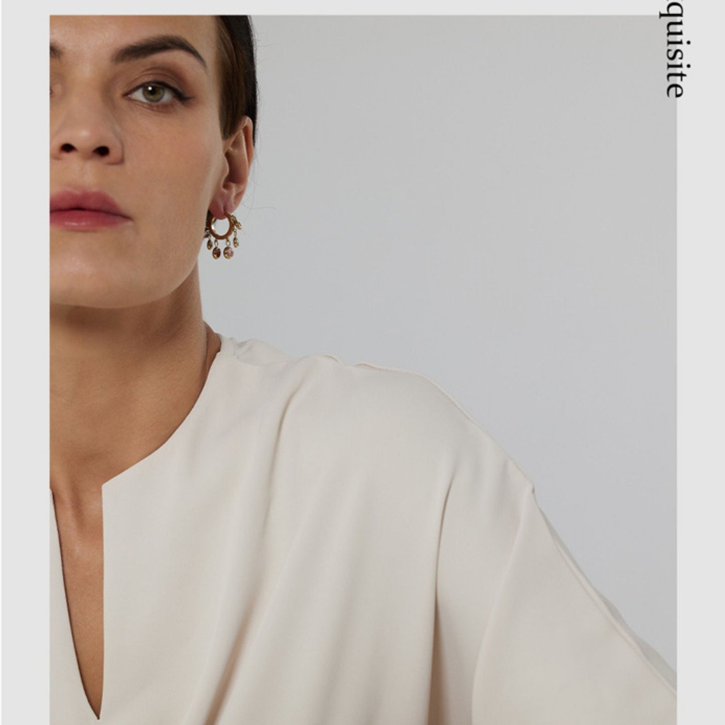 Celeste Sparkle Hoop Gold Plated Earrings