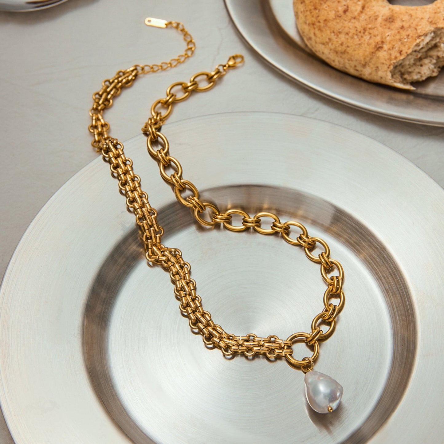 Elegant Minimalist 18K Gold Plated Necklace Collection