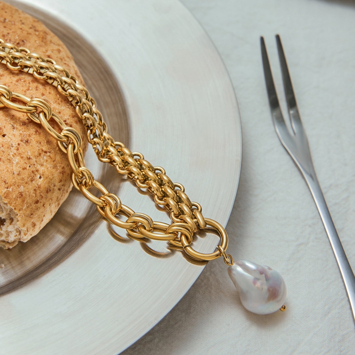 Elegant Minimalist 18K Gold Plated Necklace Collection