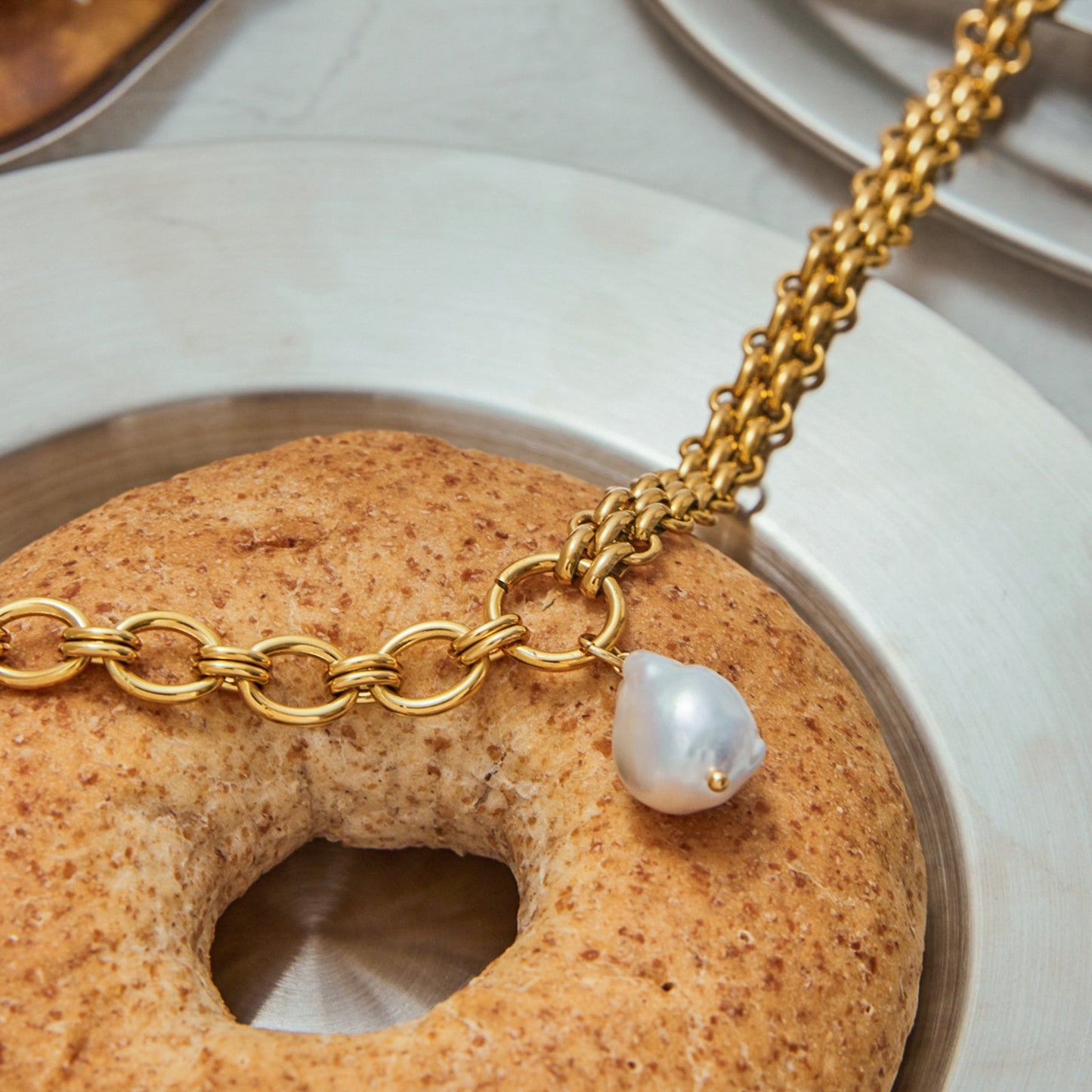 Elegant Minimalist 18K Gold Plated Necklace Collection