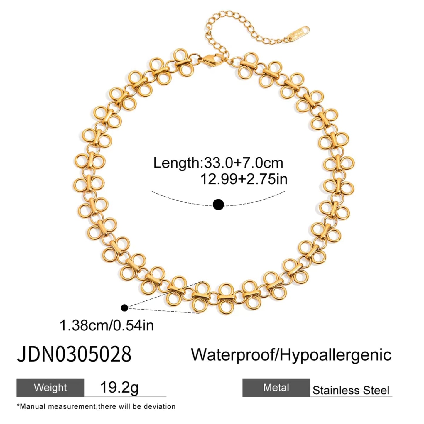Golden Bloom Choker 18K Gold Plated Necklace