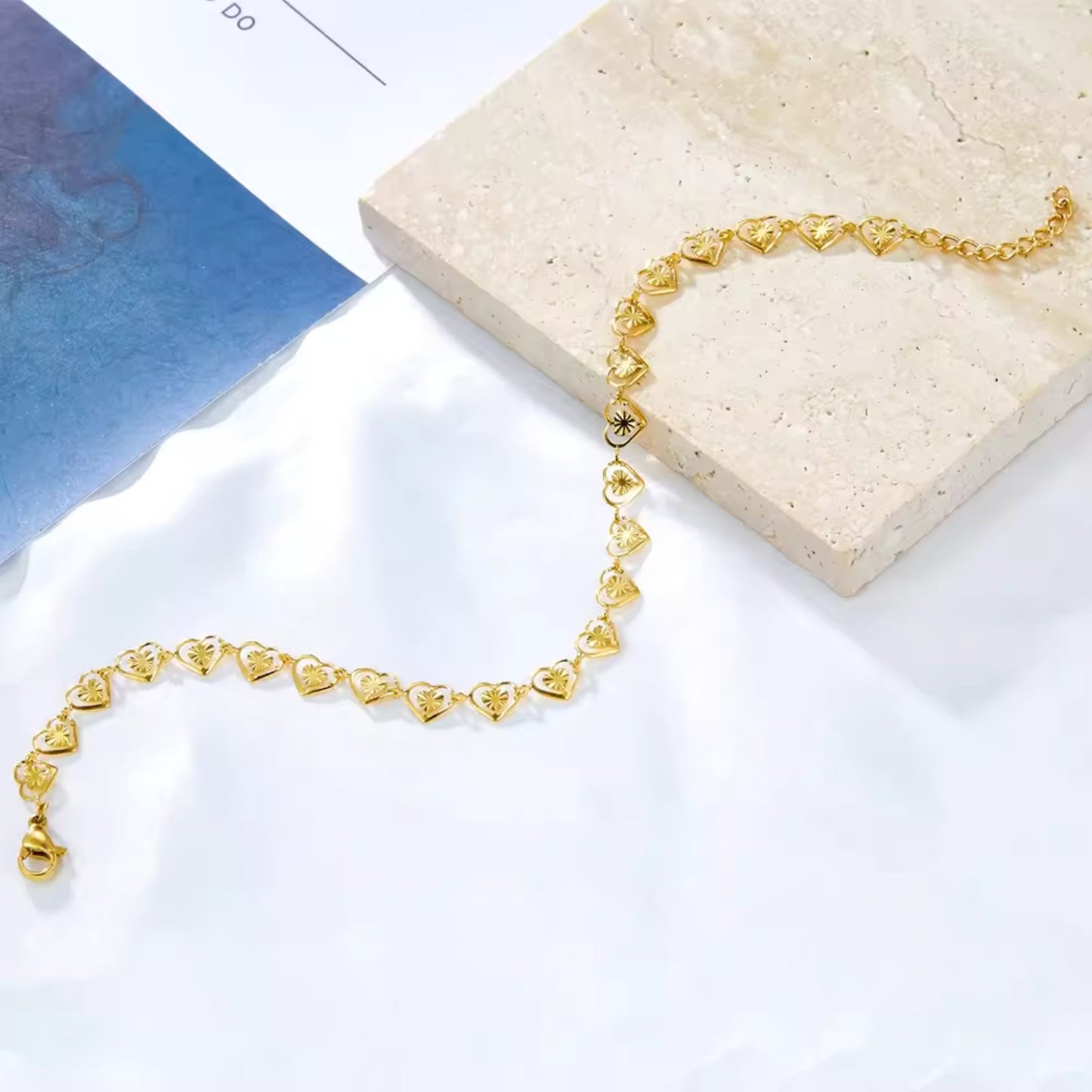 Heart Charm Anklet