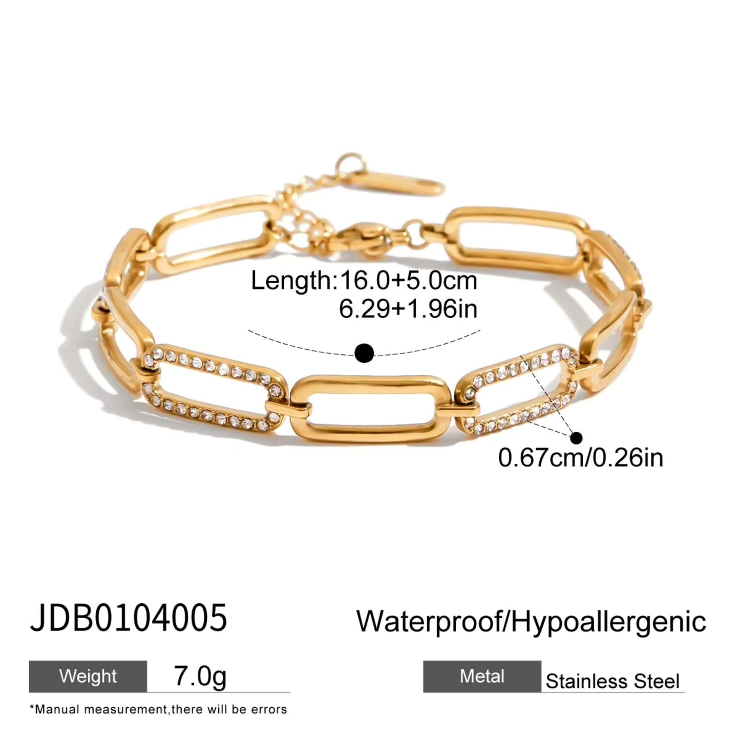 Luxe Link & Crystal Bracelet Collection