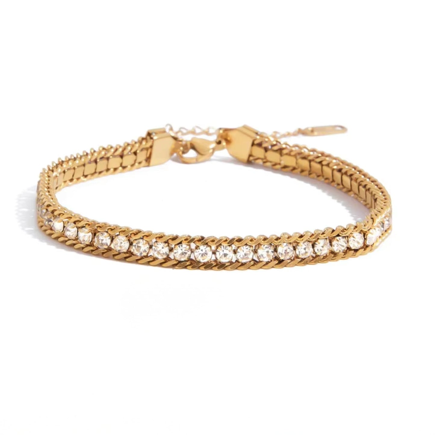 Luxe Link & Crystal Bracelet Collection