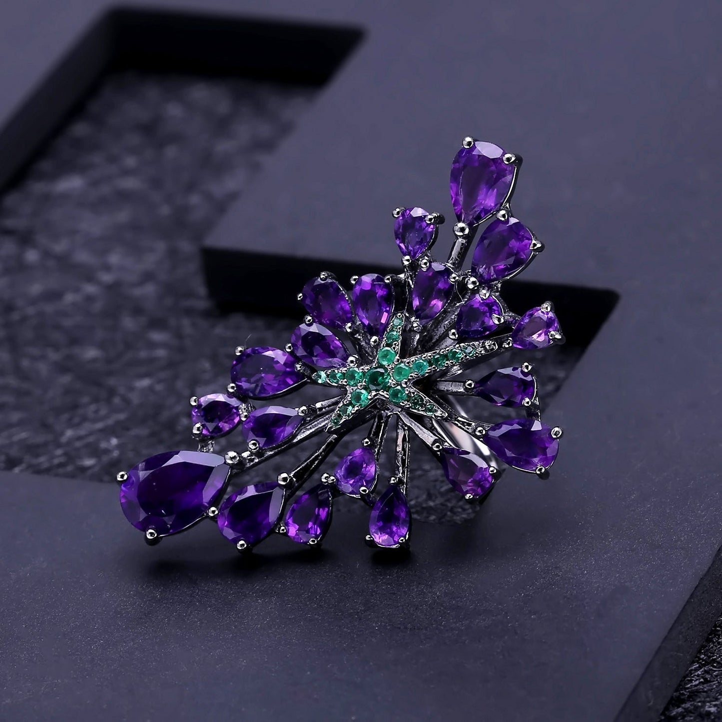 Majestic Amethyst 925 Sterling Silver Ring