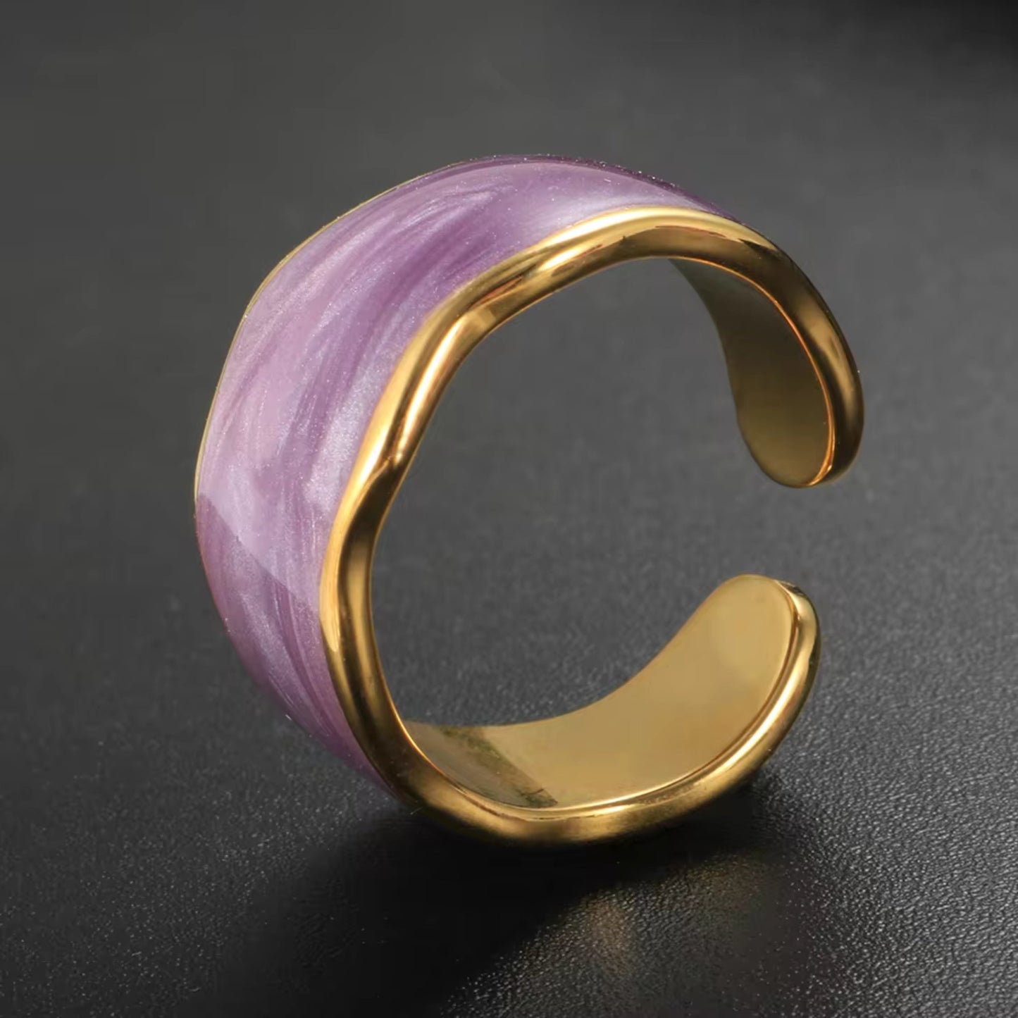 Marbled Elegance Rings