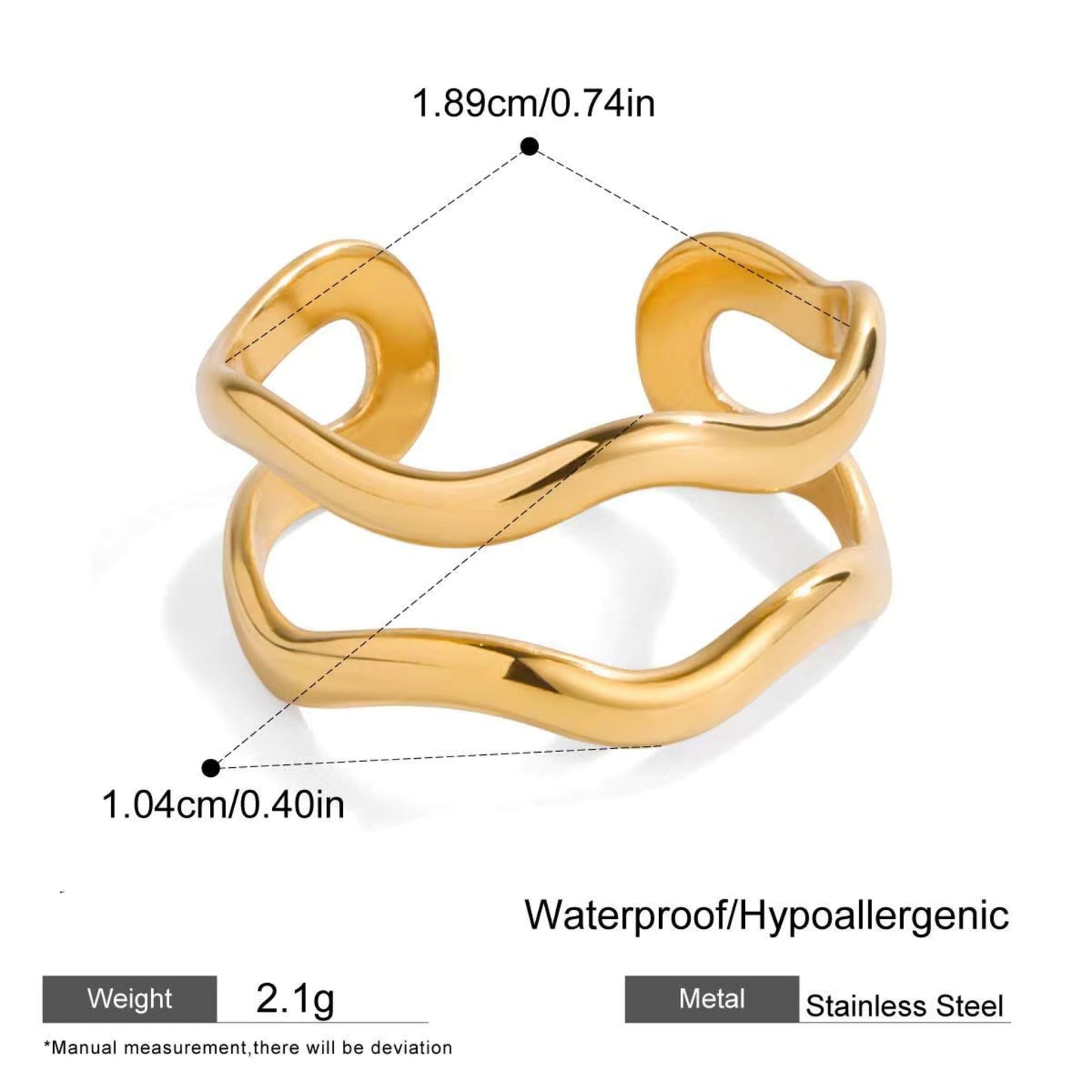Modern Muse Rings – 18K Gold Stainless Steel (4 Designs)