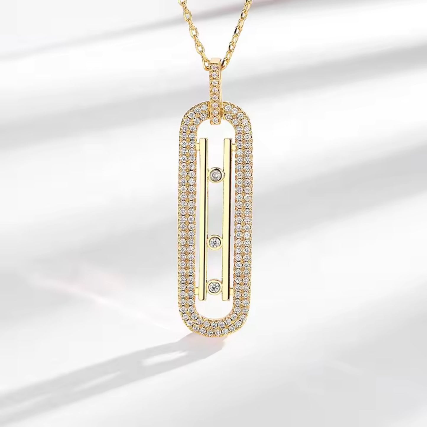 Modern Paperclip Glamour Jewelry Set