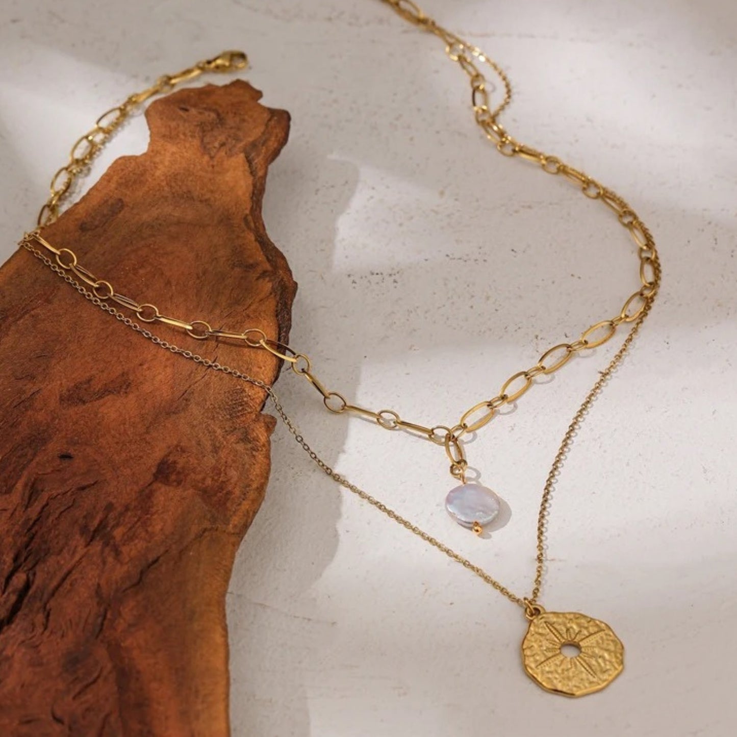 North Star Layered Pendant Necklace