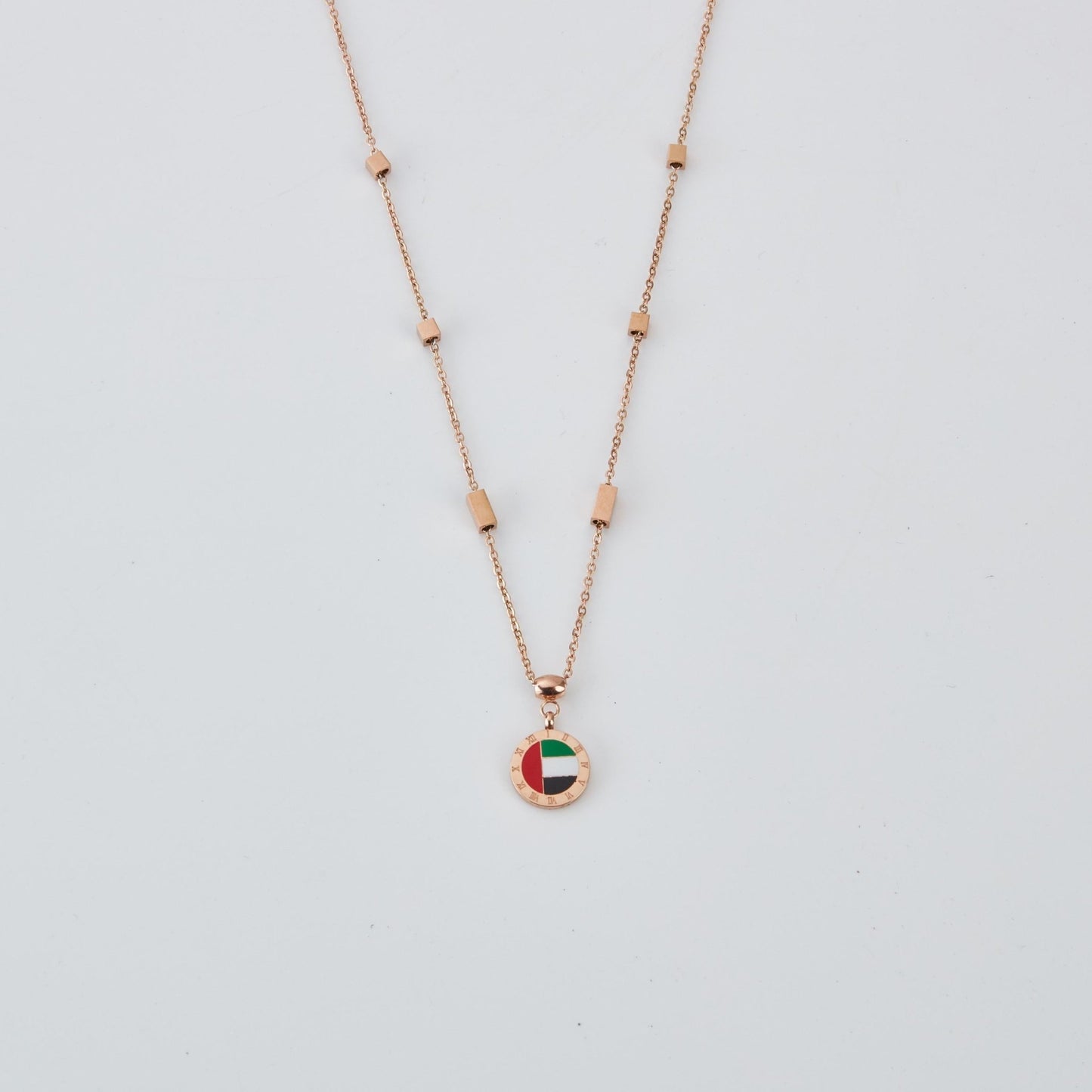Pride of the Emirates 18K Rose Gold Plated Necklace