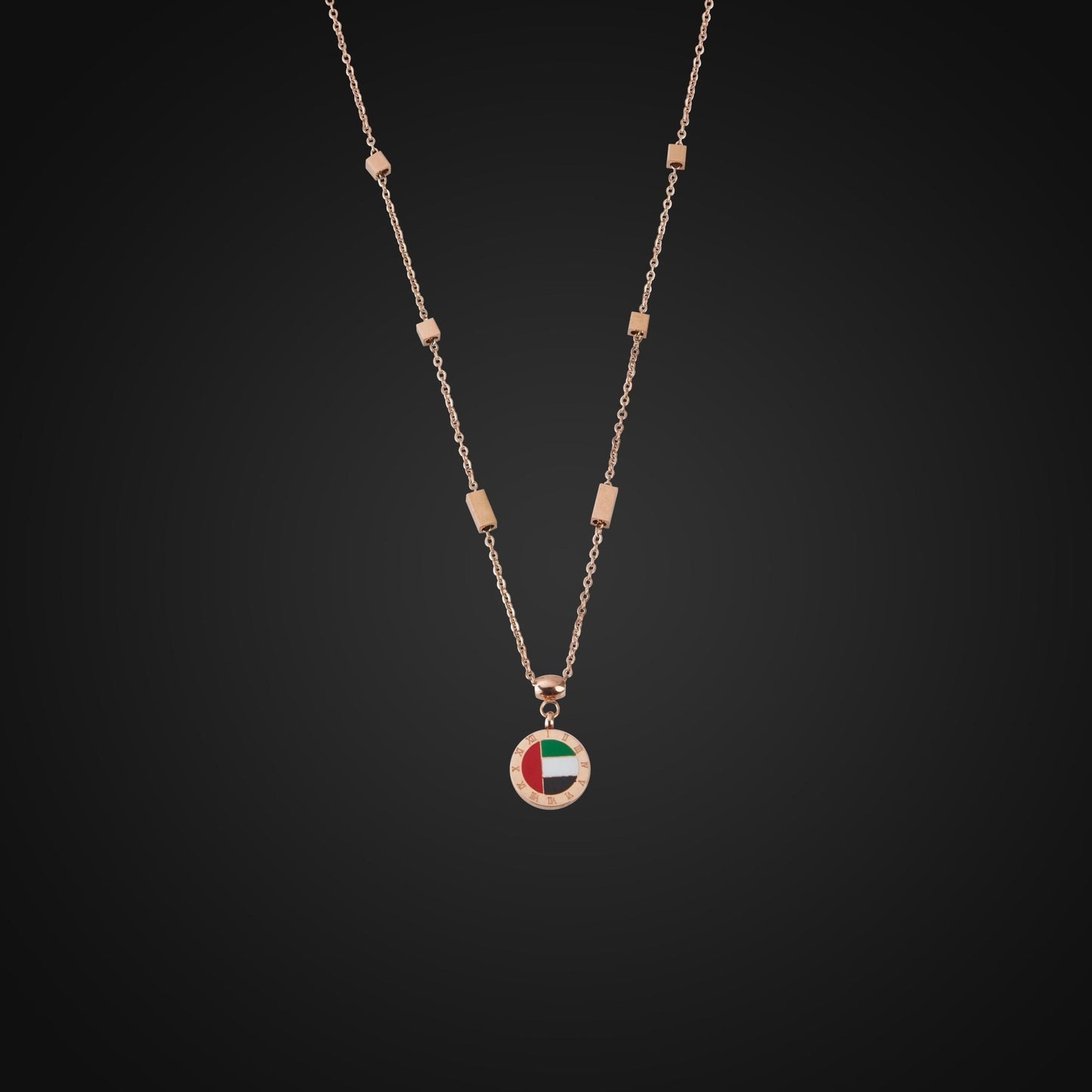 Pride of the Emirates 18K Rose Gold Plated Necklace