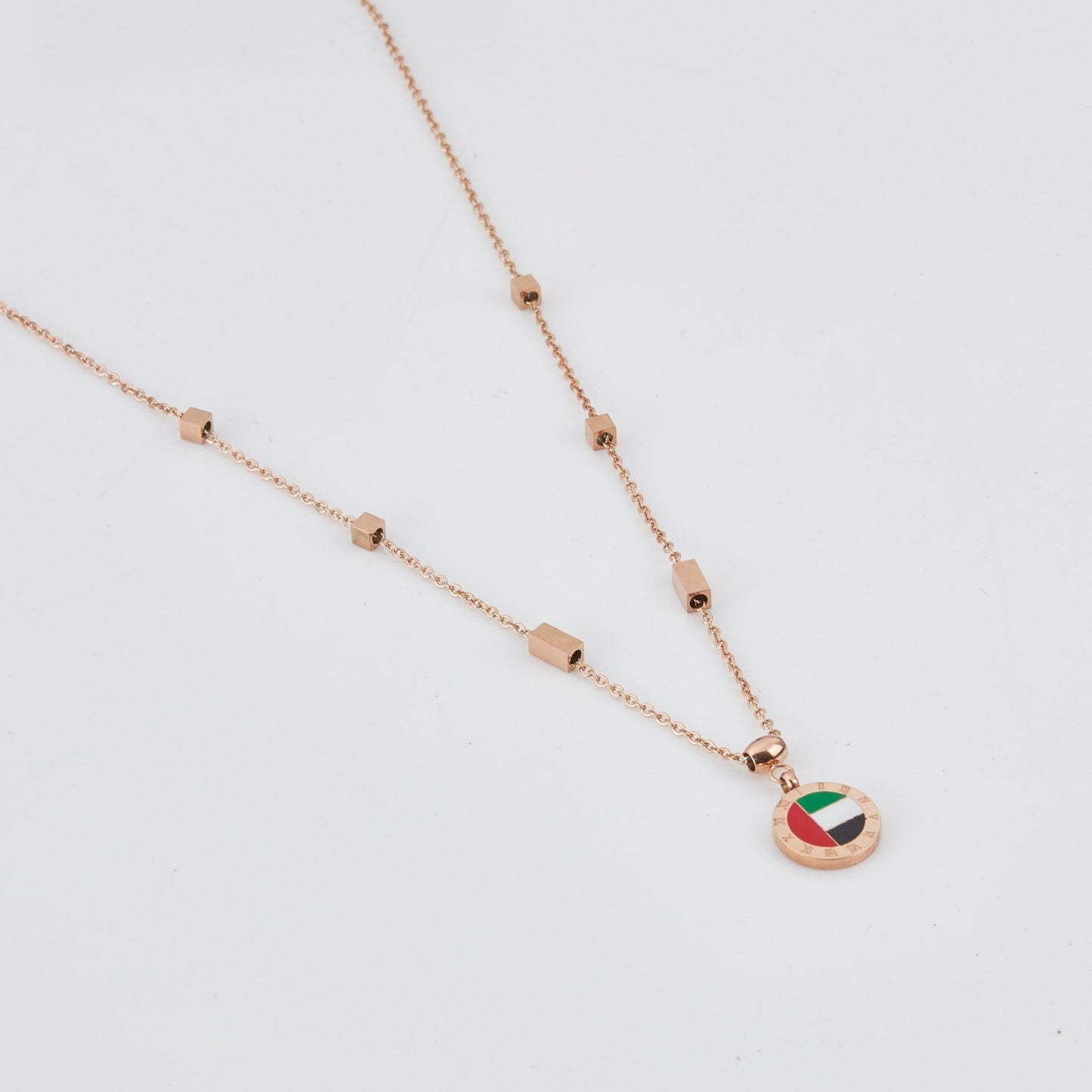 Pride of the Emirates 18K Rose Gold Plated Necklace