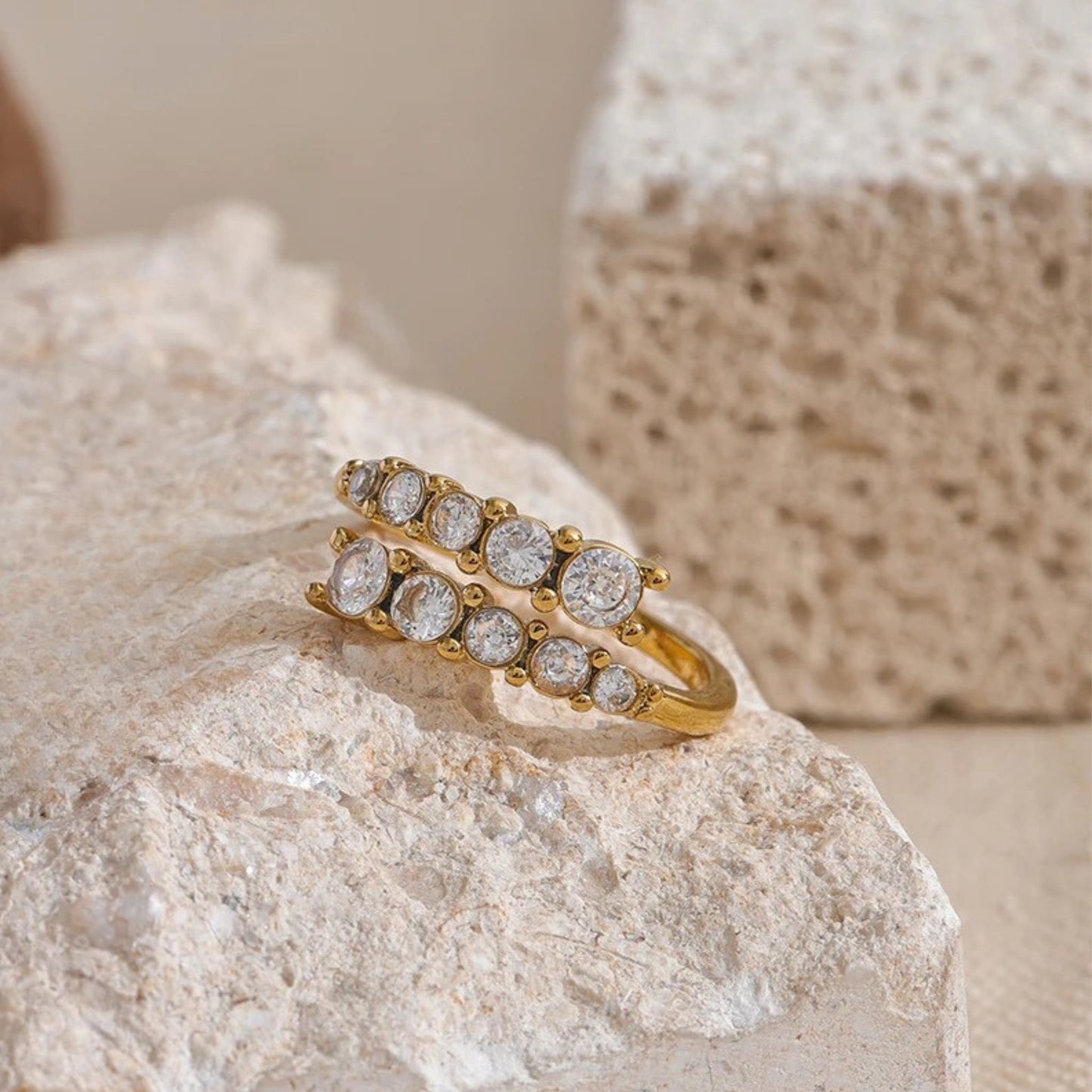 Radiant Symphony Adjustable Ring