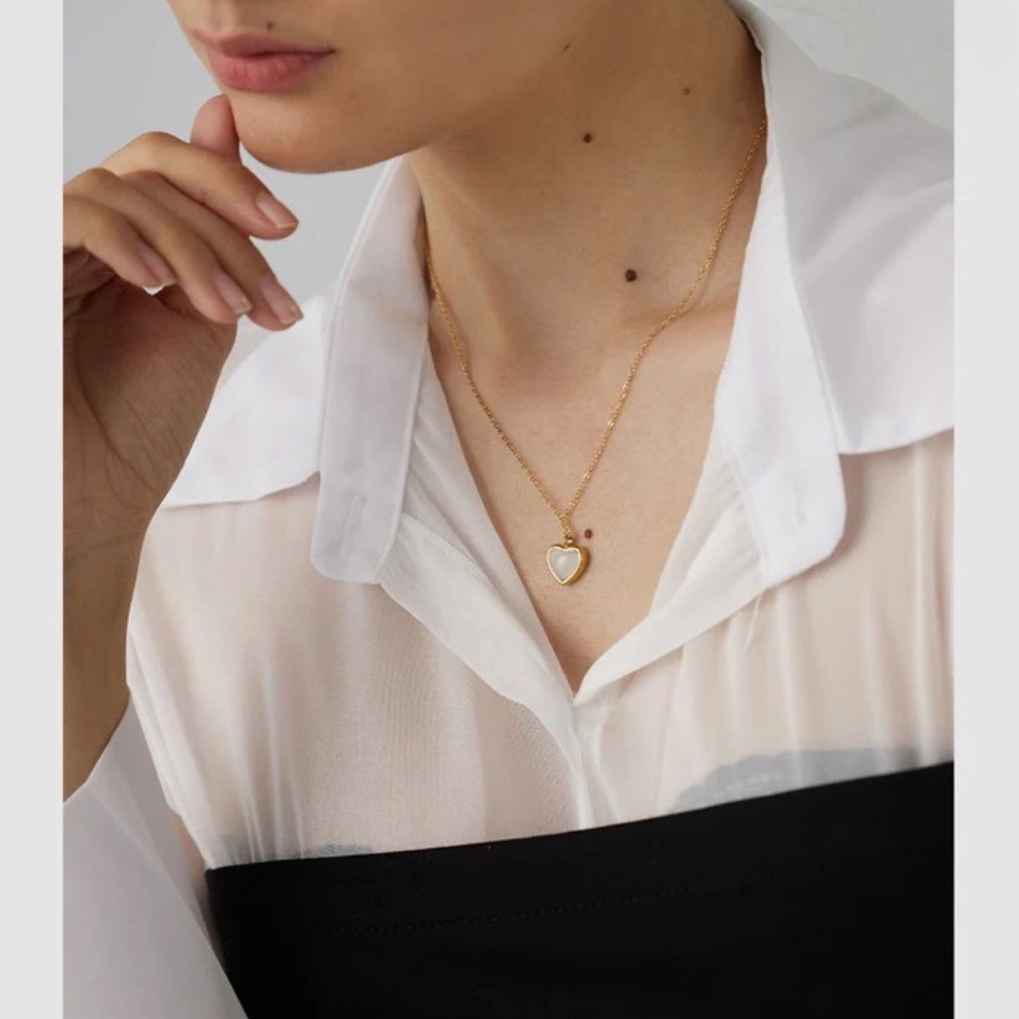 Romantic Chic Heart Pendant Necklace