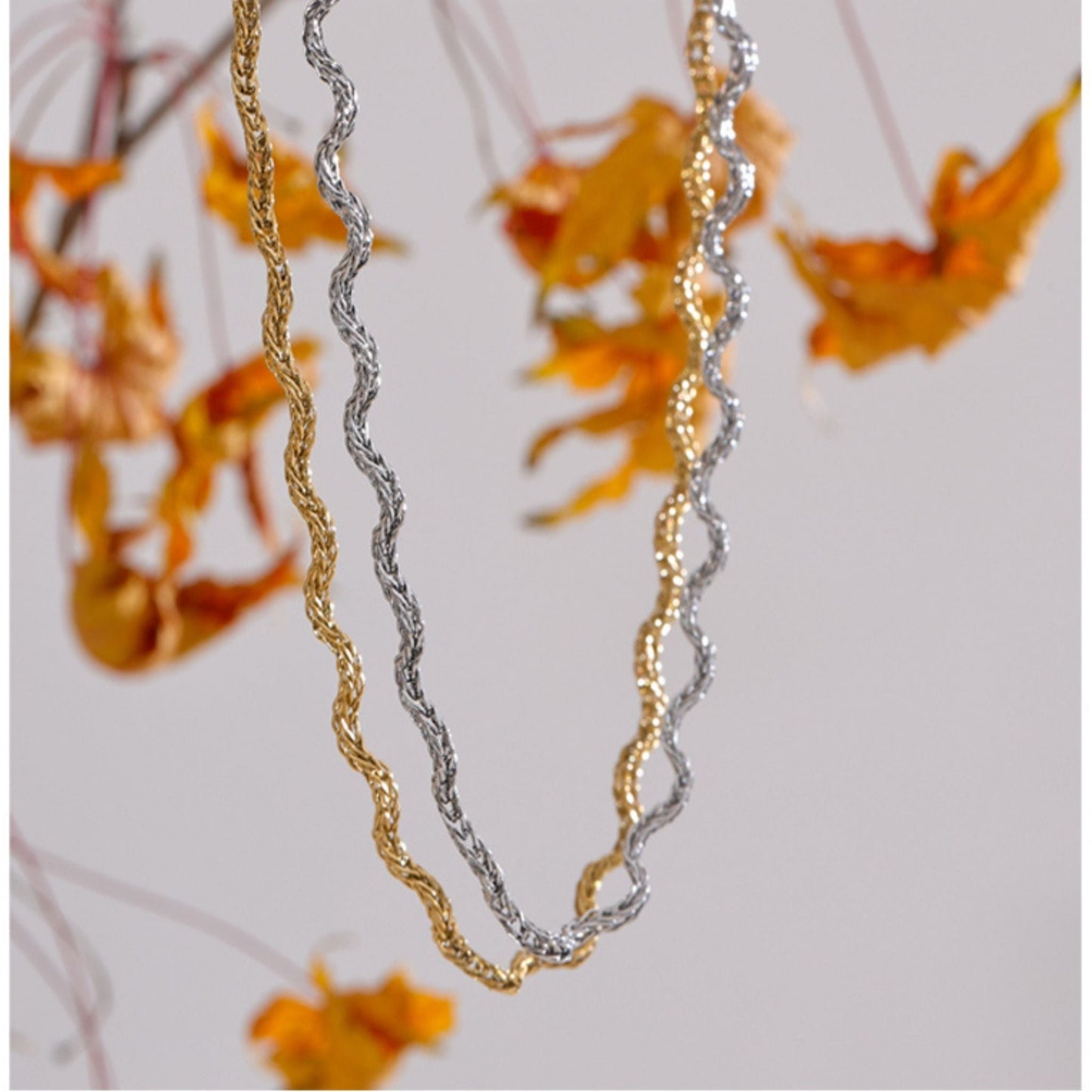 Serena Wave Chain Necklace