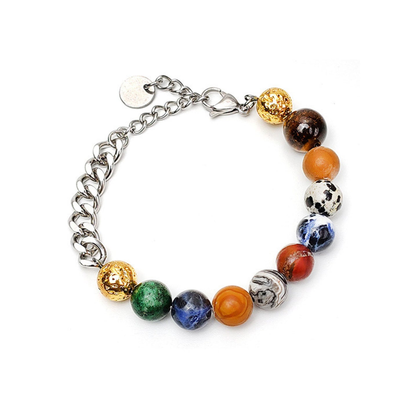 Stainless Steel Galaxy Bead Bracelet
