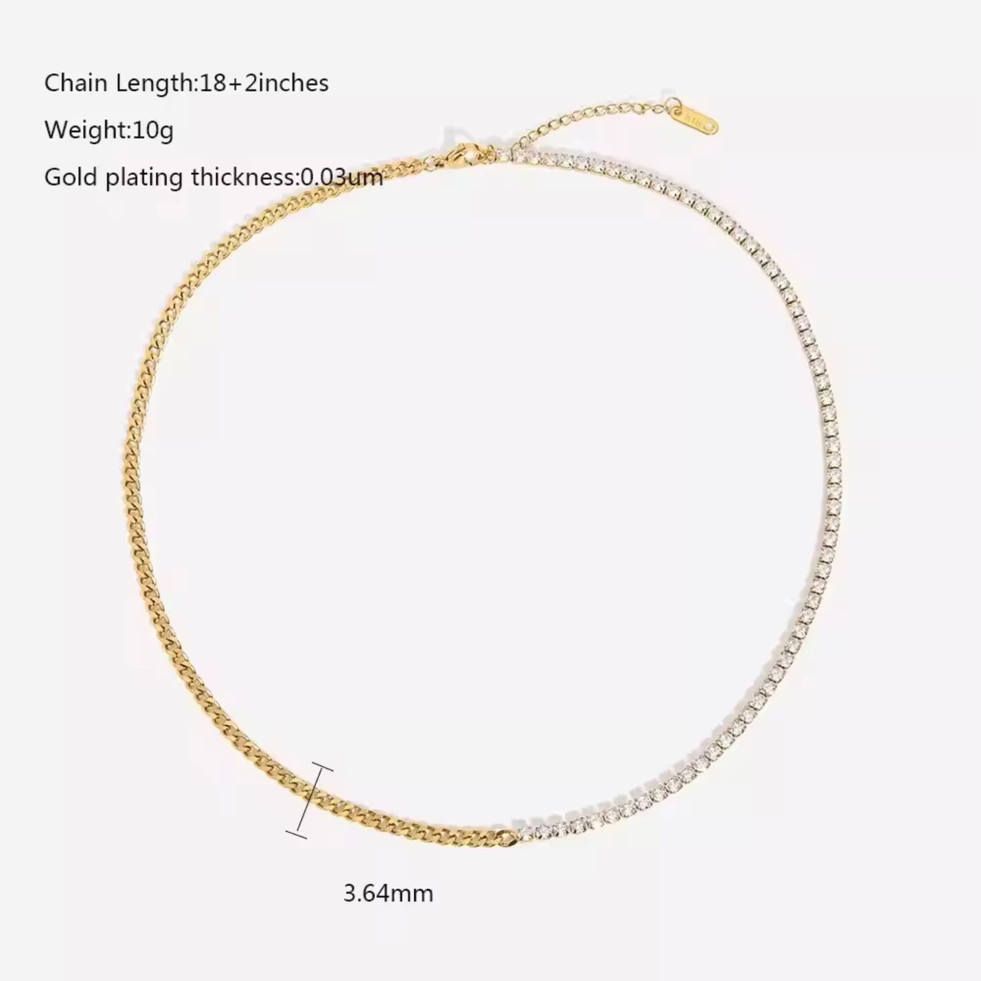 Flat-lay view of the Dual Elegance Necklace, highlighting the luxurious gold-plated finish and intricate detailing.
