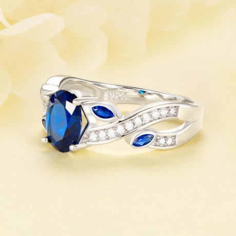 Elegant 925 Sterling Silver Ring with Platinum Plating and AAAAA CZ Stones