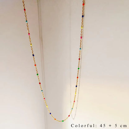 Elegant Cascade 18K Gold-Plated Beaded Necklaces