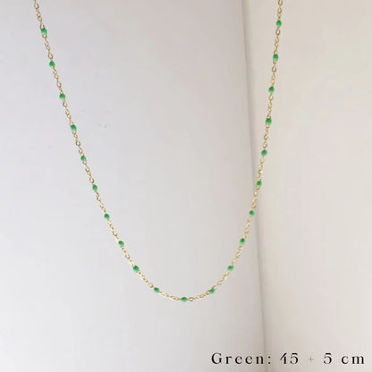 Elegant Cascade 18K Gold-Plated Beaded Necklaces