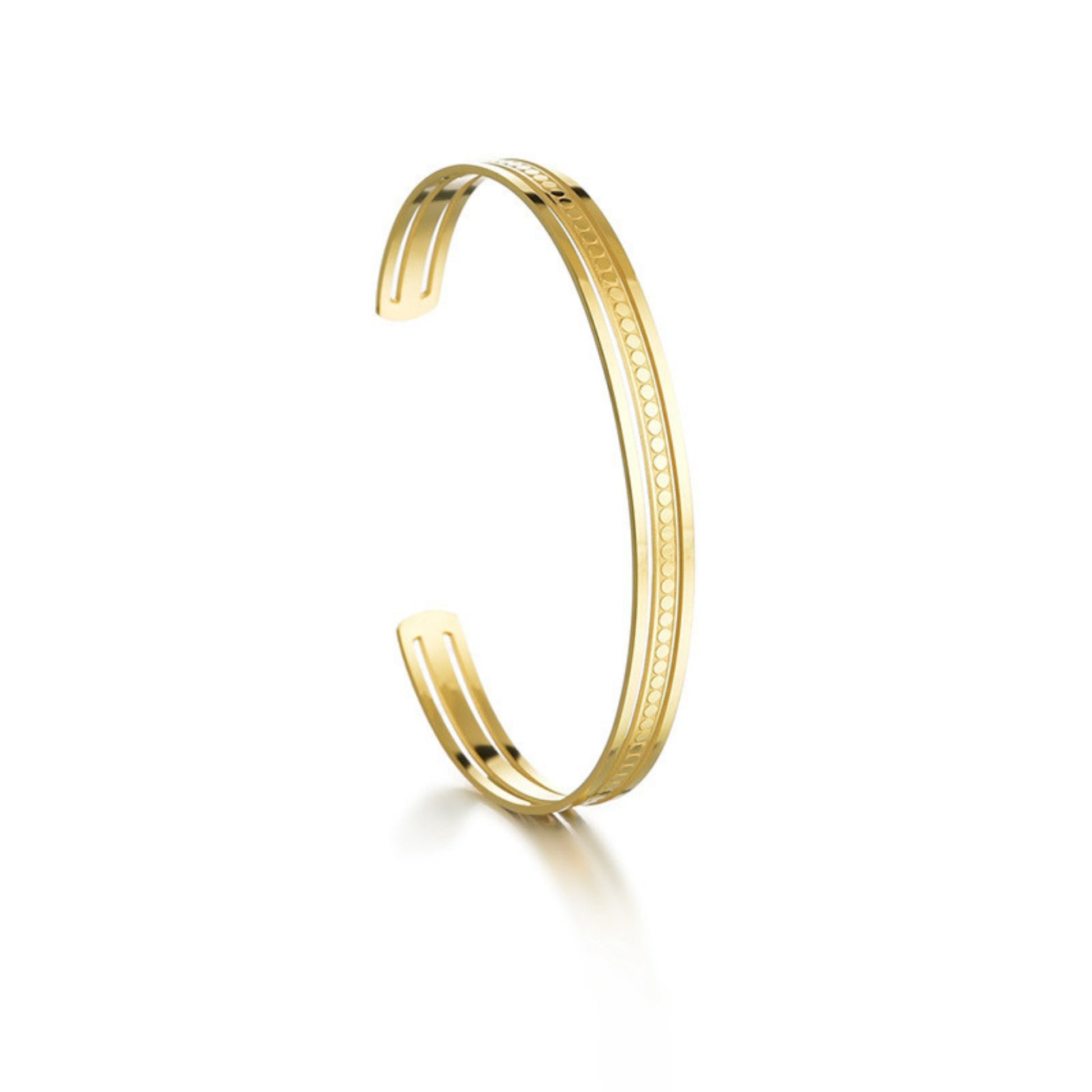 Close-up of the Simplistic Open Cuff Bracelet, highlighting its smooth finish and durable stainless steel construction.