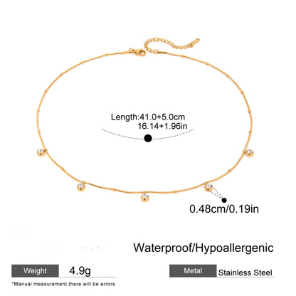 Elegant Minimalist 18K Gold Plated Necklace Collection
