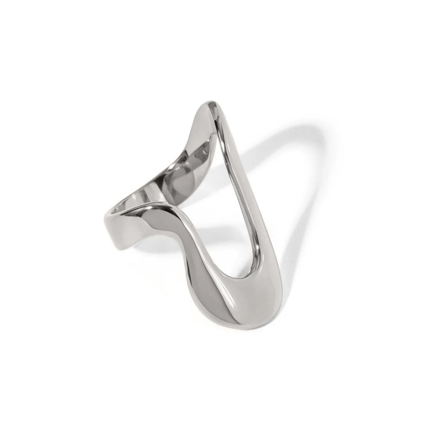 Glossy Irregular Minimalist Ring