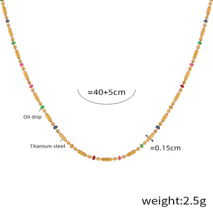 Golden Beaded Elegance 18K Gold Plated Set - Necklace, Bracelet, and Anklet