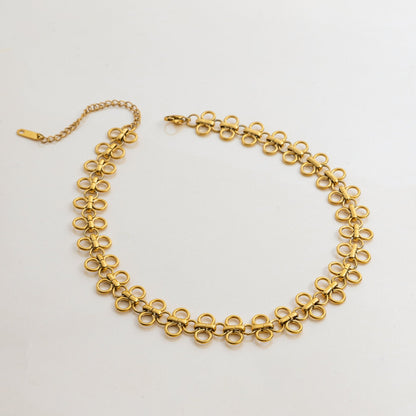 Golden Bloom Choker 18K Gold Plated Necklace