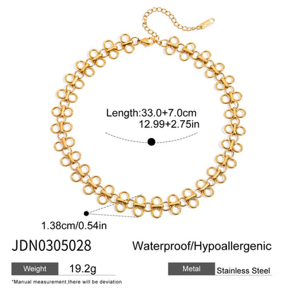 Golden Bloom Choker 18K Gold Plated Necklace