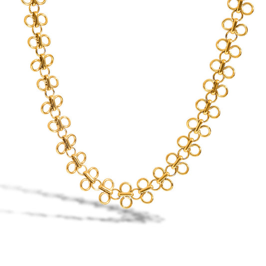 Golden Bloom Choker 18K Gold Plated Necklace