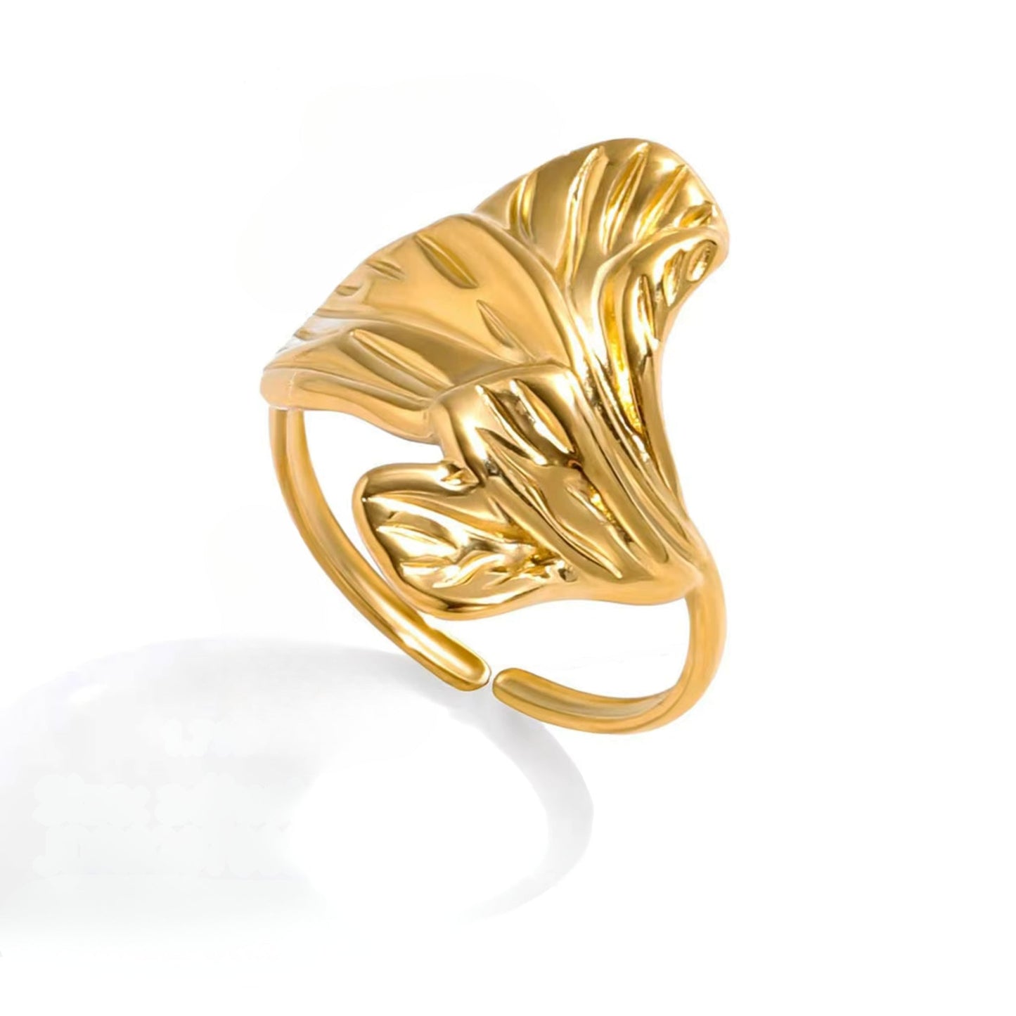 Golden Bloom Rings – 18K Gold Stainless Steel (3 Designs)