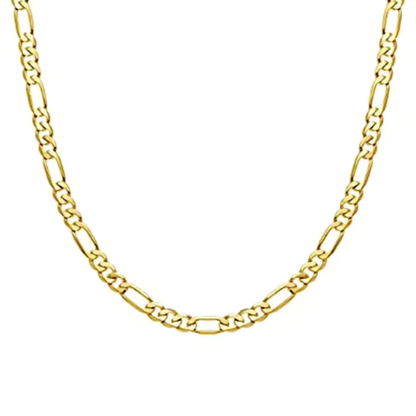 Golden Figaro Chain 18K Gold Plated Necklace