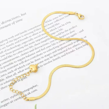 Gold Heart 18K Gold Plated Women Anklet