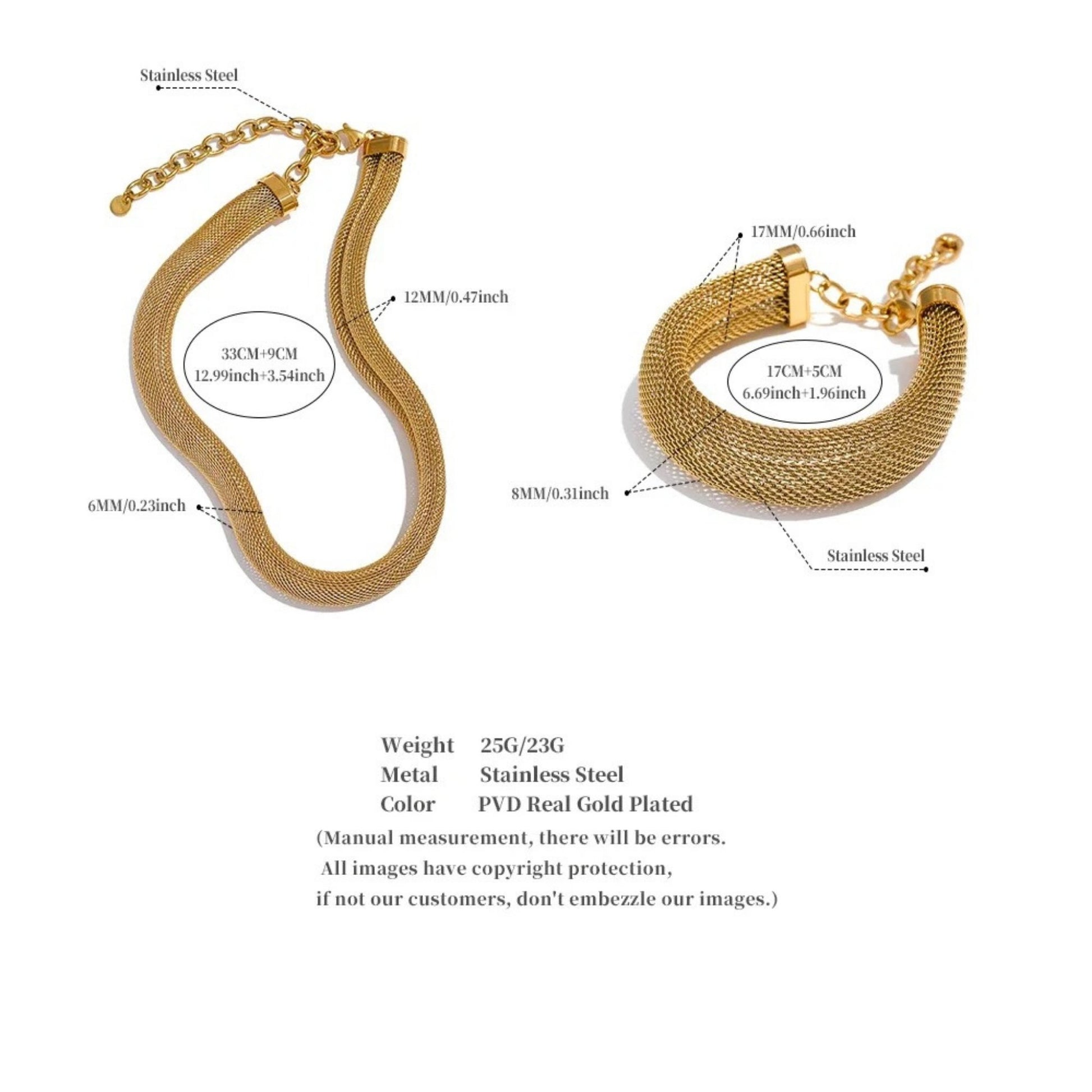 Golden Mesh Elegance Set