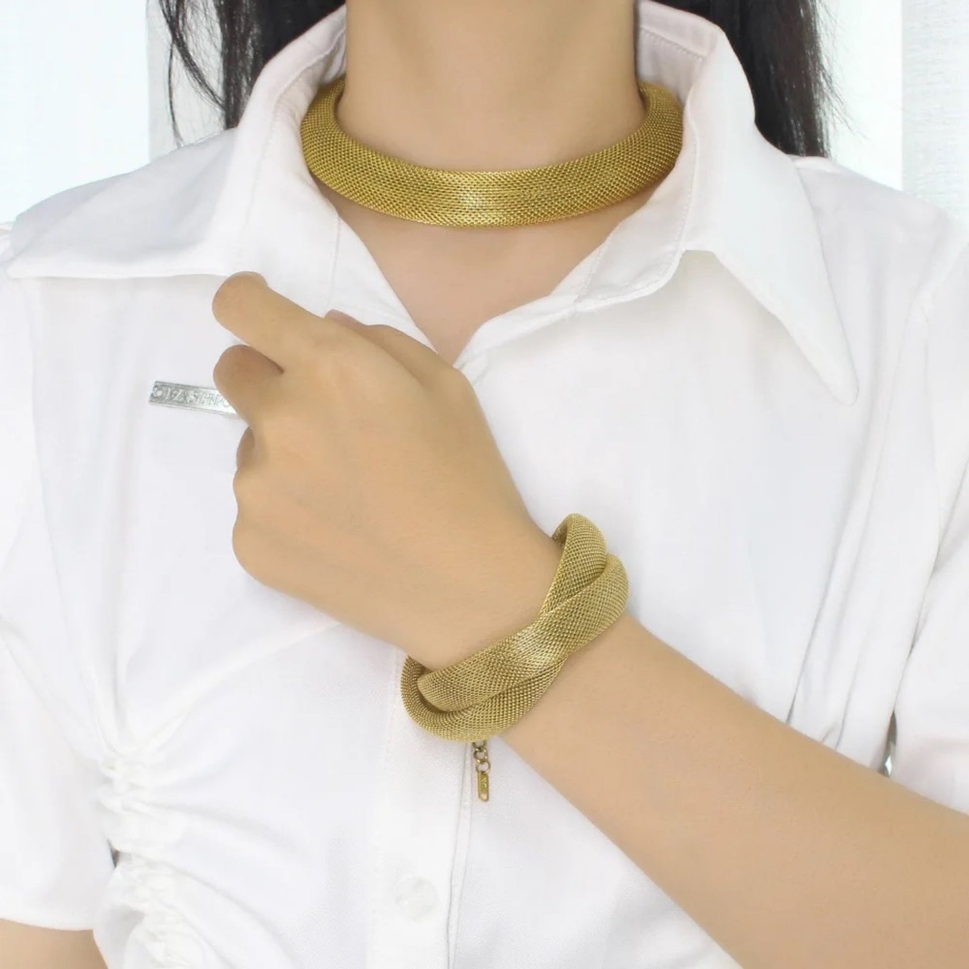 Golden Mesh Elegance Set