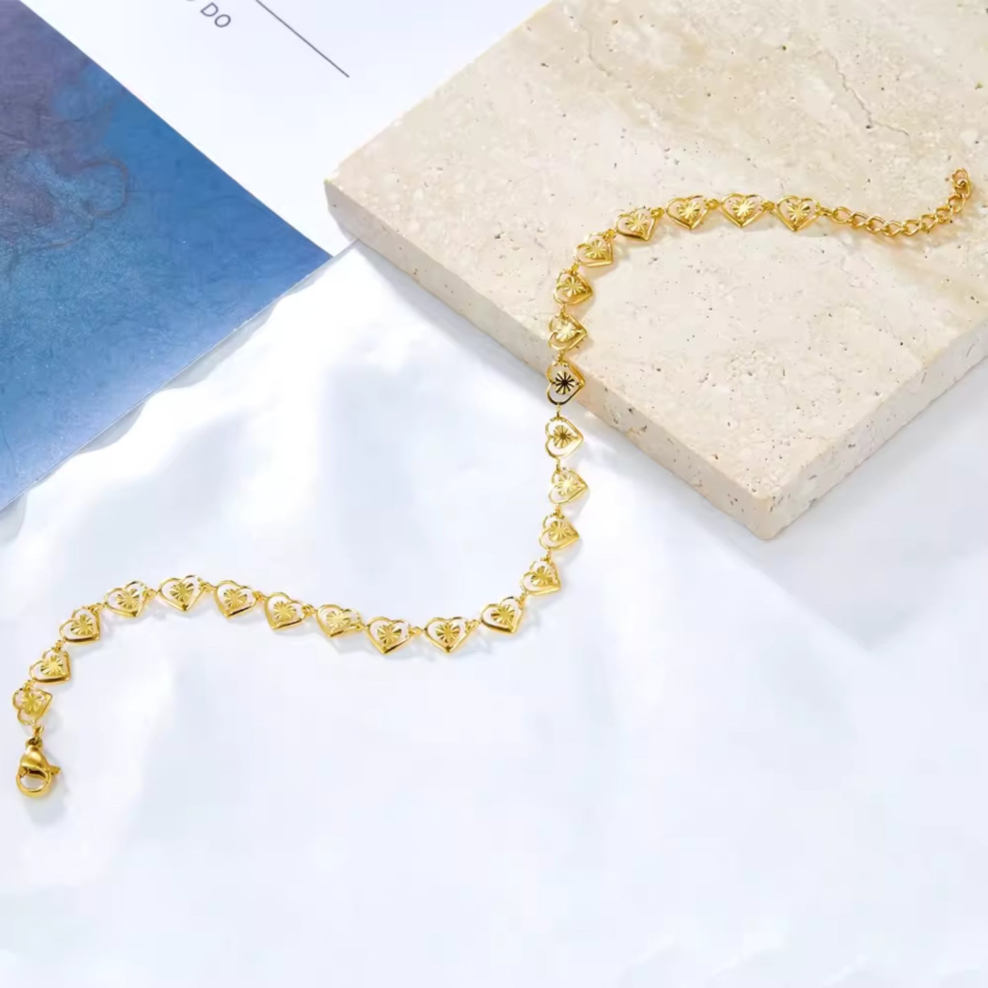 Heart Charm Anklet