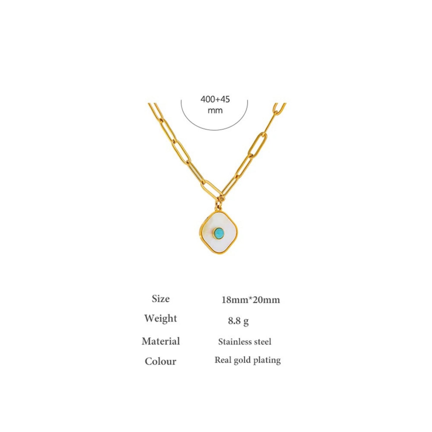 Iridescent Turquoise Harmony Necklace