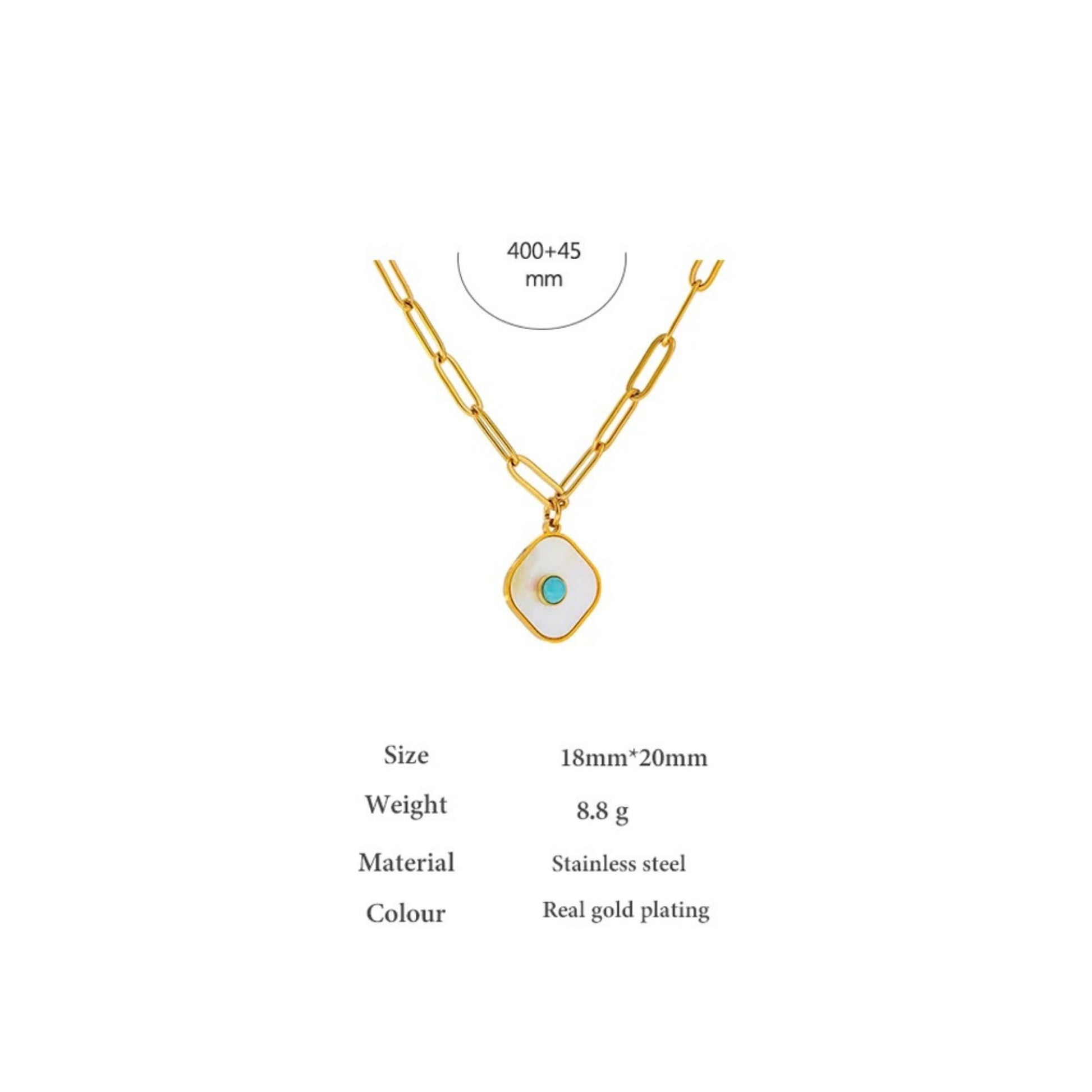 Iridescent Turquoise Harmony Necklace