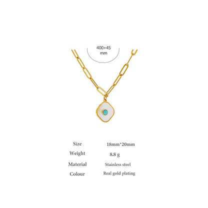 Iridescent Turquoise Harmony Necklace