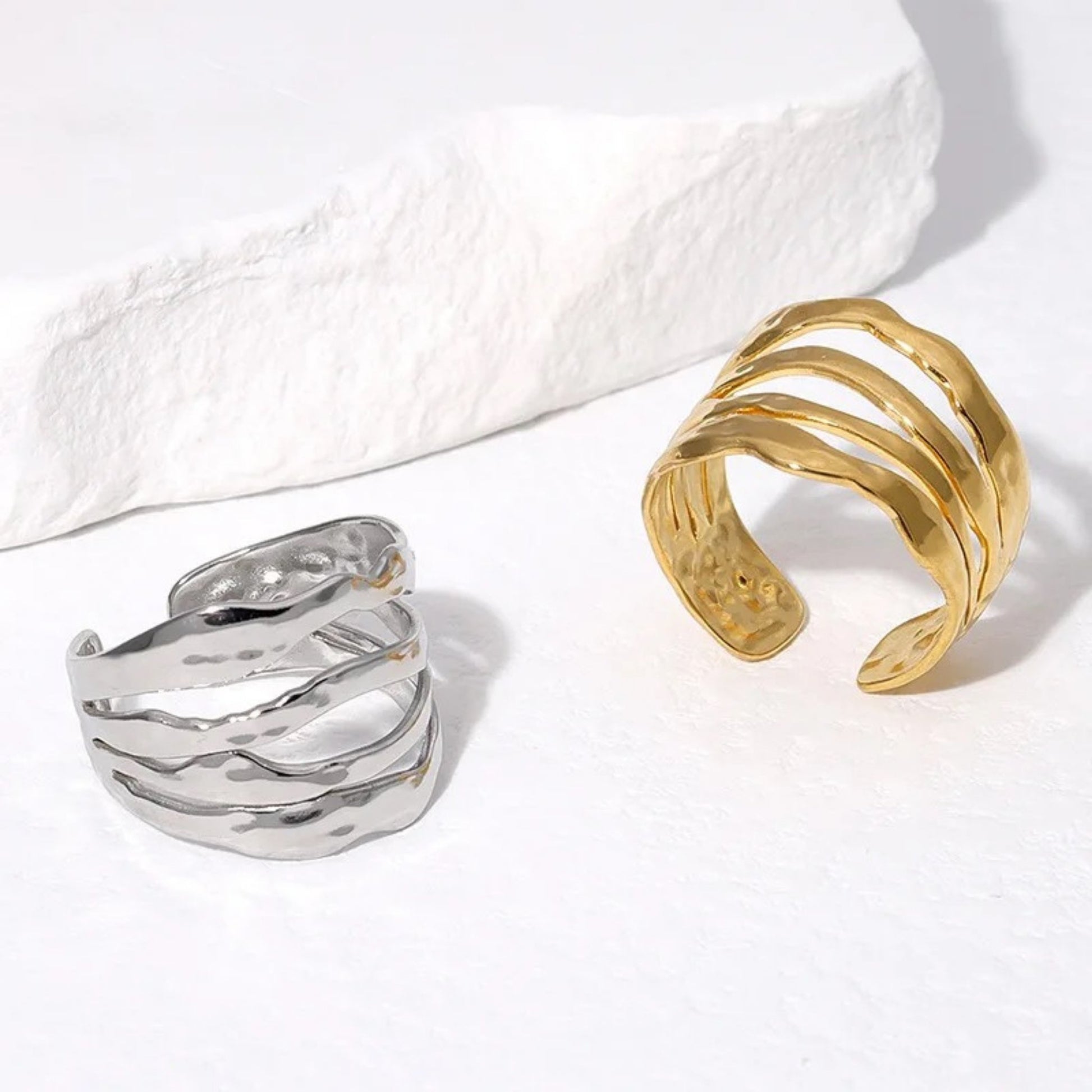 Irregular Layer Adjustable Ring