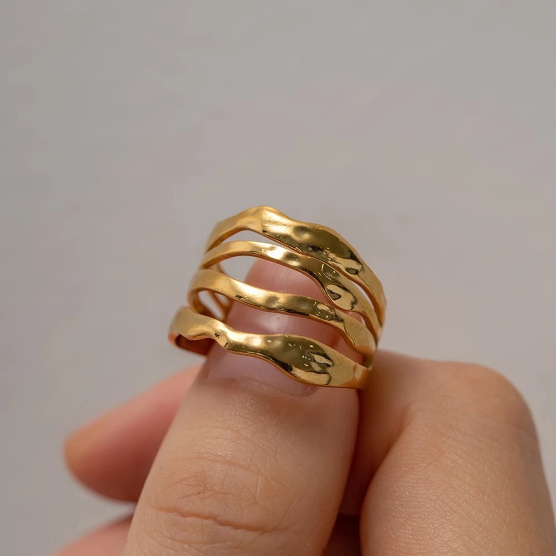 Irregular Layer Adjustable Ring
