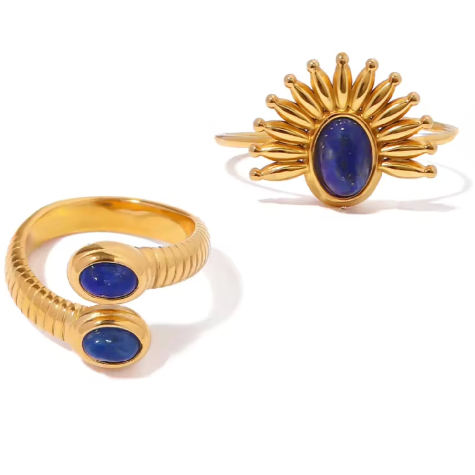 Lapis Lazuli Radiance Rings
