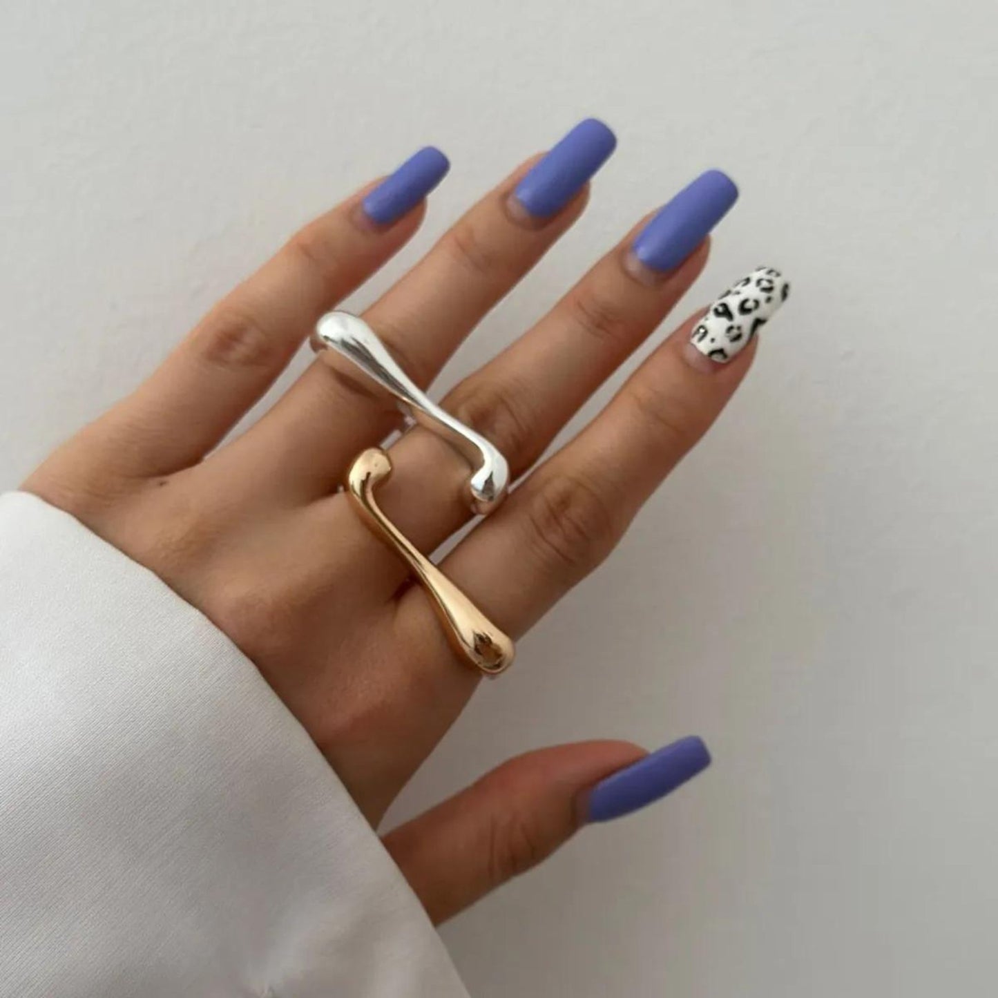 Liquid Wave Adjustable 18K Gold Plated Ring