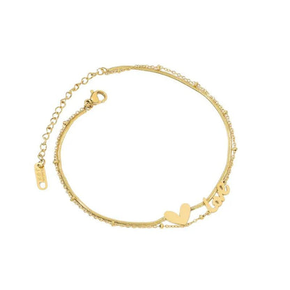 Love in Gold Anklet