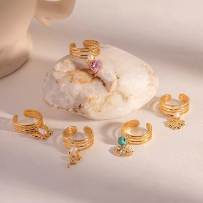 Luxe Charms Adjustable Ring Collection