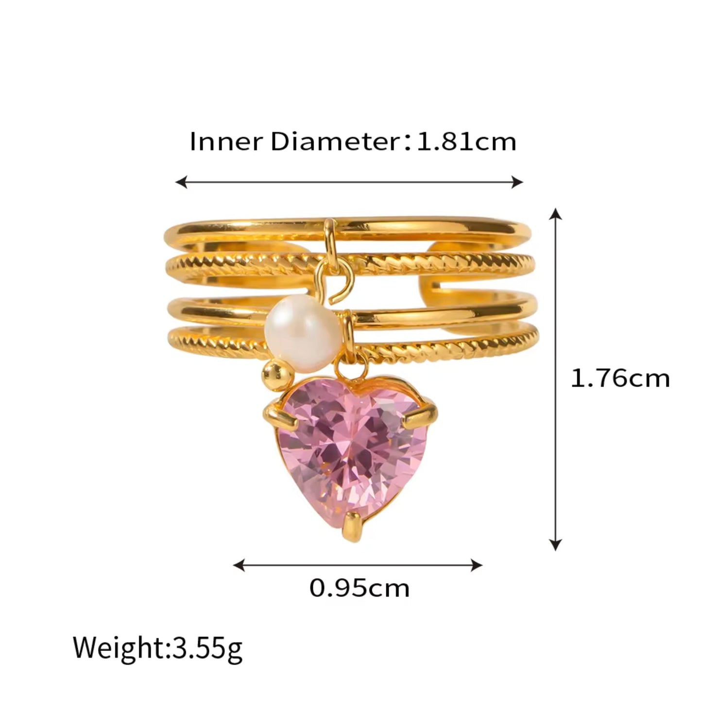 Luxe Charms Adjustable Ring Collection