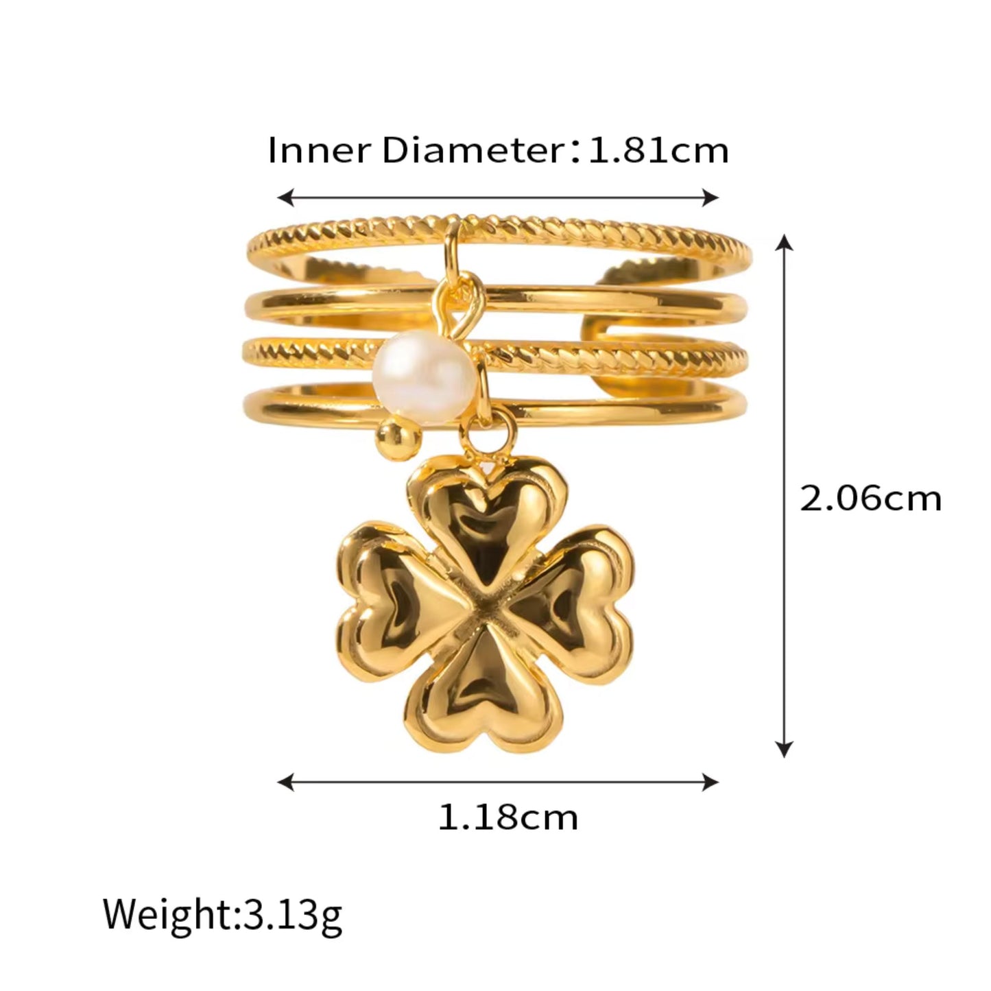 Luxe Charms Adjustable Ring Collection